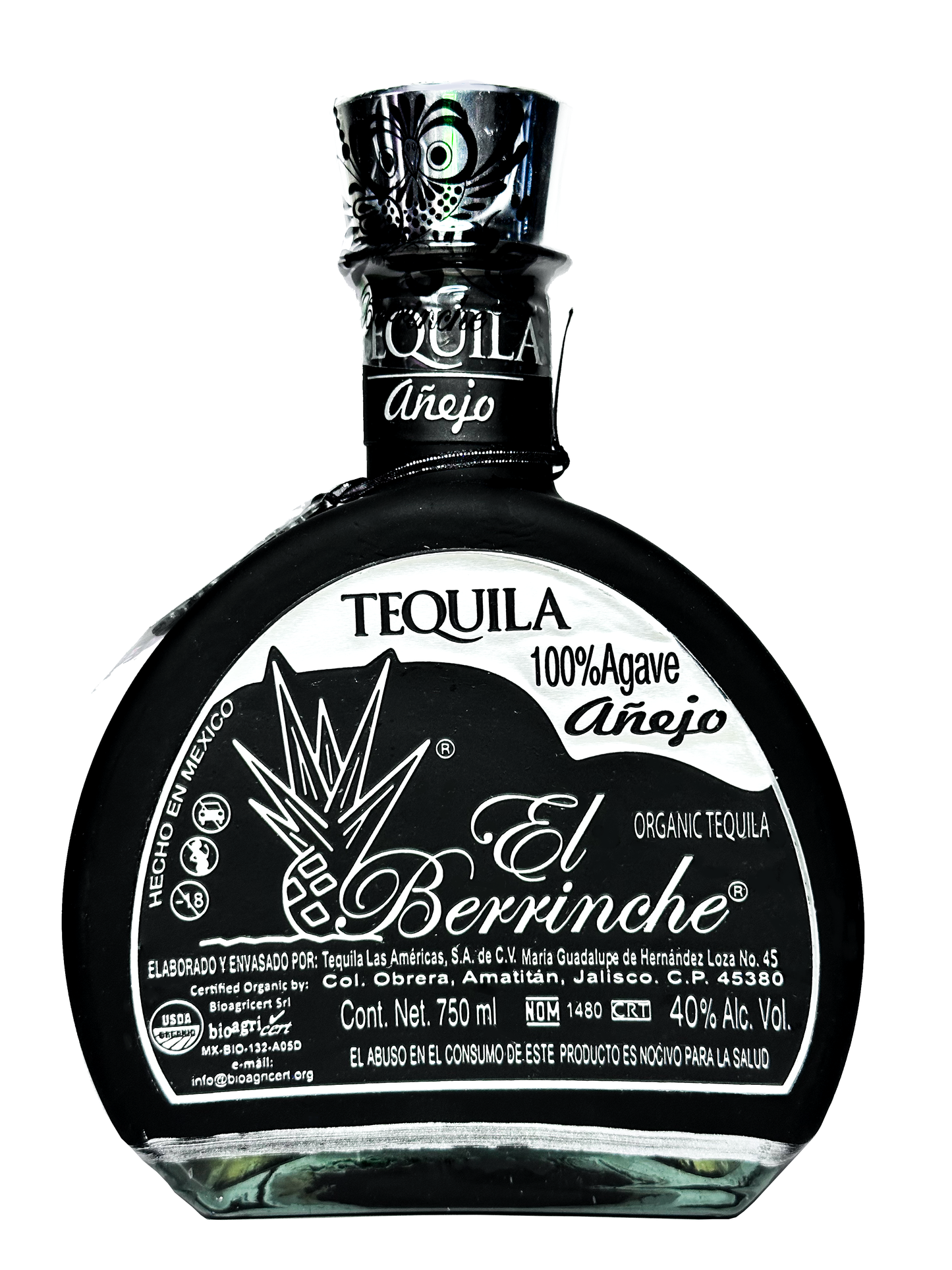 Tequila el Berrinche Añejo 750ml